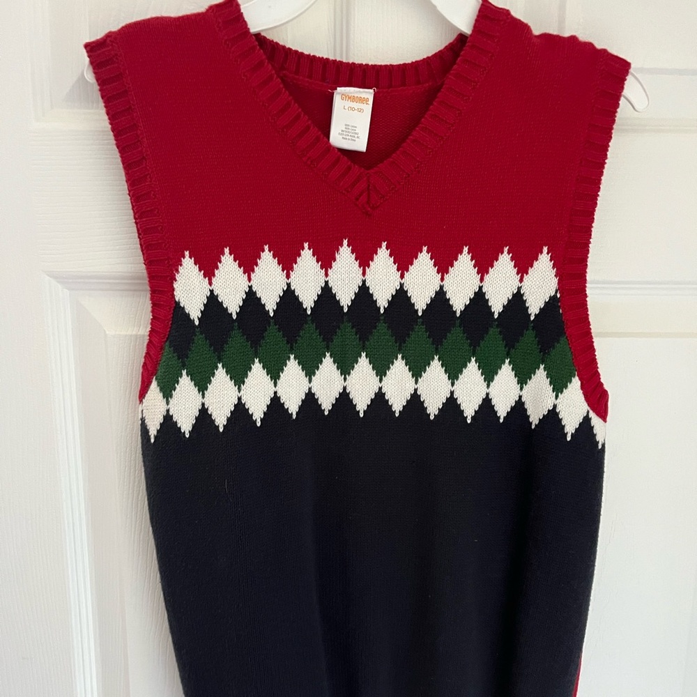 Gymboree Boys Argyle Sweater Vest